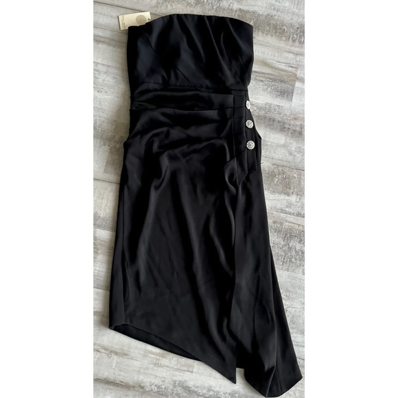 Ramy Brook Carmen Metallic Strapless Dress Size 4 MSRP $525 - Picture 4 of 6